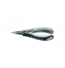 Захватные прецизионные плоскогубцы для электроники KNIPEX плоско-круглые губки, L-130 мм KN-3452130ESD