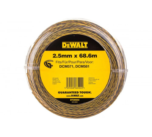 Леска (2.5 мм; 68.6 м) DEWALT DT20652