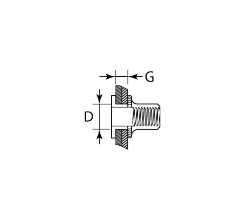 KRAFTOOL М3, 1500 шт., стальные с насечками, резьбовые заклепки Nut-S 311707-03 KRAFTOOL М3, 1500 шт., стальные с насечками, резьбовые заклепки Nut-S 311707-03