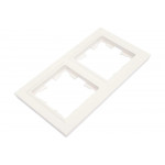 2-местная рамка IEK Brite ру-2-брб белый BR-M22-K01