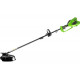 Триммер аккумуляторный GreenWorks 40V, 40 см, с 1хАКБ 4 Ач c USB и ЗУ 1301507USB4