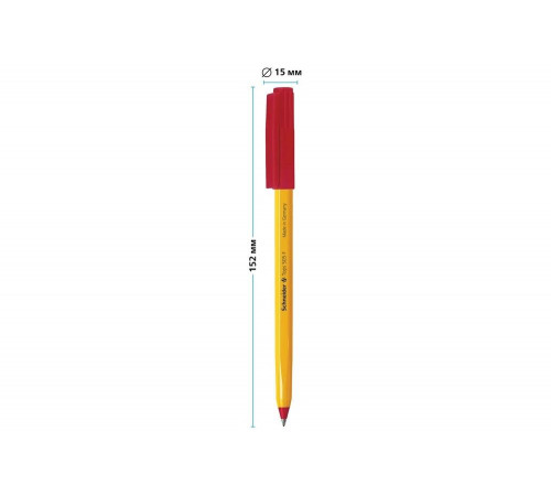 Шариковая ручка Schneider Tops 505 F красная, 0,8 мм, оранжевый корпус 150502 Шариковая ручка Schneider Tops 505 F красная, 0,8 мм, оранжевый корпус 150502