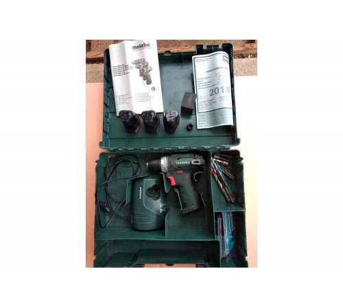 Аккумуляторный винтоверт Metabo PowerMaxx BS Basic Set 600080960 Аккумуляторный винтоверт Metabo PowerMaxx BS Basic Set 600080960