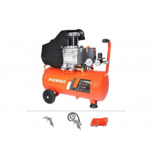 Компрессор поршневой масляный PATRIOT EURO 24-240K2, быстросъемный 1/4" + "елочка", KIT 5C (1165) 525302118