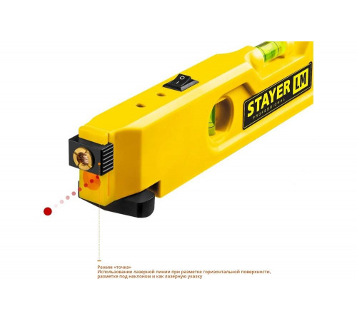 STAYER 20 м, точн. +/-0.5 мм/м, лазерный уровень LM 34985 STAYER 20 м, точн. +/-0.5 мм/м, лазерный уровень LM 34985