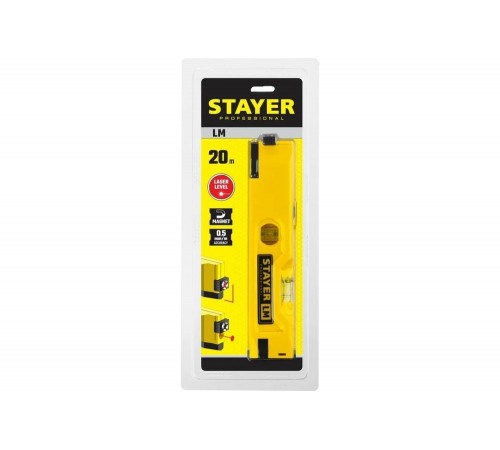STAYER 20 м, точн. +/-0.5 мм/м, лазерный уровень LM 34985 STAYER 20 м, точн. +/-0.5 мм/м, лазерный уровень LM 34985