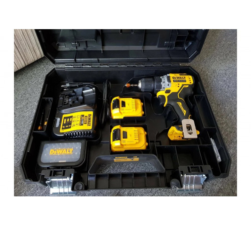Компактная дрель-шуруповерт DEWALT 12 В XR DCD701D2-QW