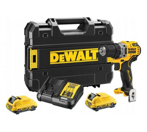 Компактная дрель-шуруповерт DEWALT 12 В XR DCD701D2-QW