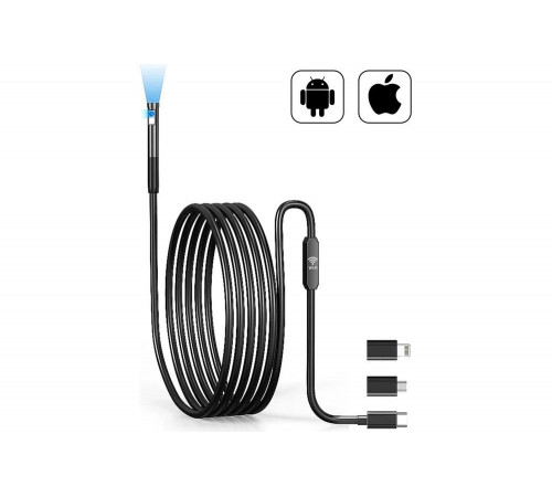 Видеоэндоскоп iCarTool USB 2 камеры, 2Мп, 1920x1080, 1м, 7.9 мм зонд IC-V801-2 Видеоэндоскоп iCarTool USB 2 камеры, 2Мп, 1920x1080, 1м, 7.9 мм зонд IC-V801-2