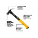 Молоток DEWALT одноэлементный, с изогнутым гвоздодером, 454 г DWHT51439-0