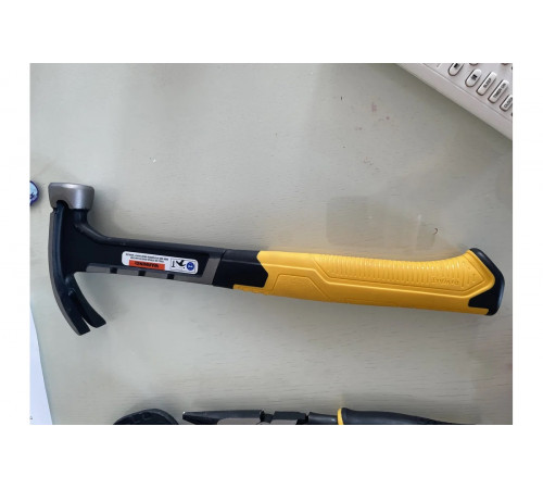 Молоток DEWALT одноэлементный, с изогнутым гвоздодером, 454 г DWHT51439-0