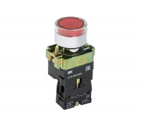 Кнопка управления IEK LAY5-BW3461 с подсветкой, красный, 1з, ИЭК BBT50-BW-K04