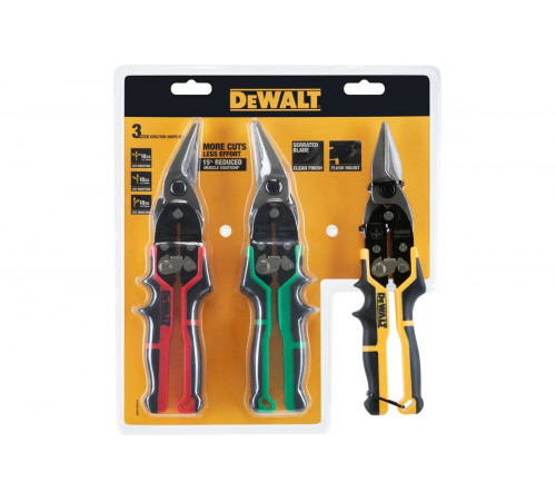 Набор ножниц по металлу Dewalt 3 шт DWHT14676-0