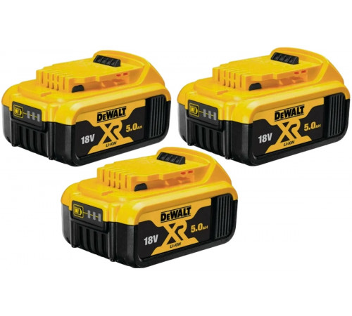 Аккумулятор Dewalt Li-Ion, 18 В, 5 Ач, 3 шт., DCB184P3 DCB184P3-XJ