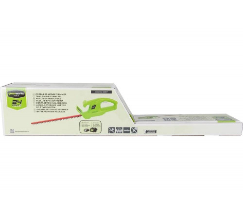 Аккумуляторный кусторез Greenworks G24HT Basic 24V 2201207
