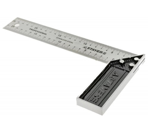 STAYER 250 x 25.5 x 1 мм, нержавеющее полотно, угольник столярный 3431-25_z01 STAYER 250 x 25.5 x 1 мм, нержавеющее полотно, угольник столярный 3431-25_z01