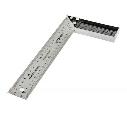STAYER 250 x 25.5 x 1 мм, нержавеющее полотно, угольник столярный 3431-25_z01 STAYER 250 x 25.5 x 1 мм, нержавеющее полотно, угольник столярный 3431-25_z01