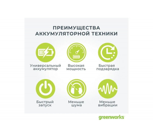 Аккумуляторный телескопический кусторез Greenworks G24PH51 2200207