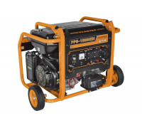 Генератор CARVER PPG-10000ЕM бензин LT-192FA, 7,0/7,5кВт, 220В, бак 33 л,электростартер, колеса, медь 01.020.00031