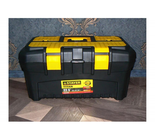 STAYER 553 x 320 x 310 мм (22"), пластиковый, ящик для инструментов TITAN-22 38016-22 STAYER 553 x 320 x 310 мм (22"), пластиковый, ящик для инструментов TITAN-22 38016-22