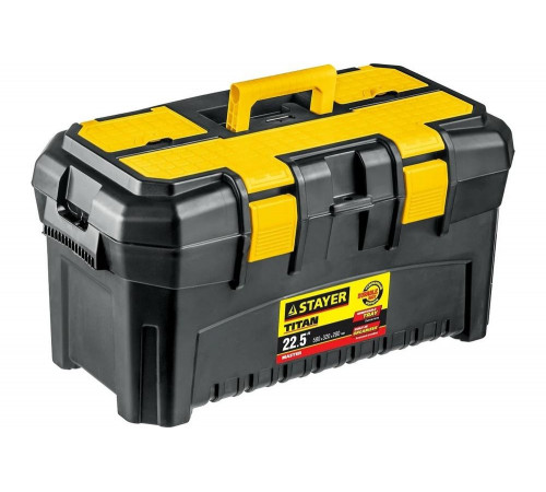STAYER 553 x 320 x 310 мм (22"), пластиковый, ящик для инструментов TITAN-22 38016-22 STAYER 553 x 320 x 310 мм (22"), пластиковый, ящик для инструментов TITAN-22 38016-22