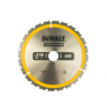 Пильный диск CONSTRUCT (216х30 мм; 24 ATB) DEWALT DT1952