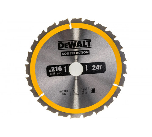 Пильный диск CONSTRUCT (216х30 мм; 24 ATB) DEWALT DT1952