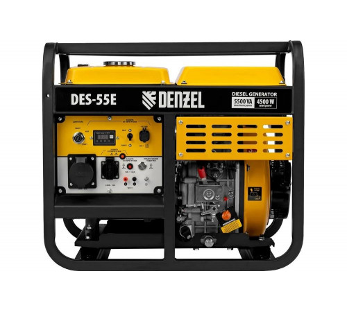 Дизельный генератор Denzel DES-55E 5.5 кВт, 230 В, 11 л, электростартер 94414 Дизельный генератор Denzel DES-55E 5.5 кВт, 230 В, 11 л, электростартер 94414