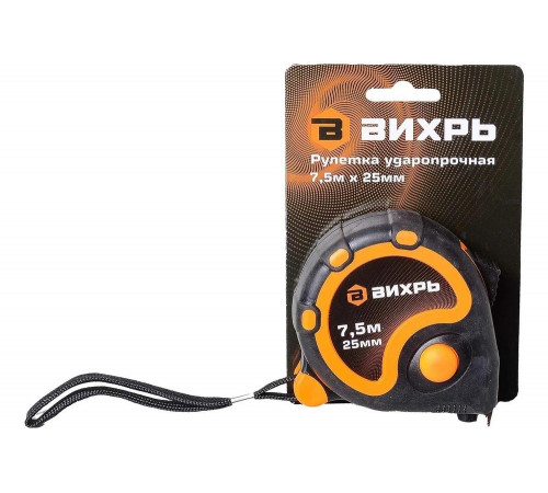 Рулетка 7,5мх25мм Вихрь 73/11/1/4 Рулетка 7,5мх25мм Вихрь 73/11/1/4