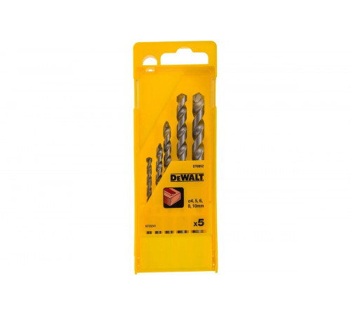 Набор сверл бетону (4-10 мм, 5 шт.) DEWALT DT6952
