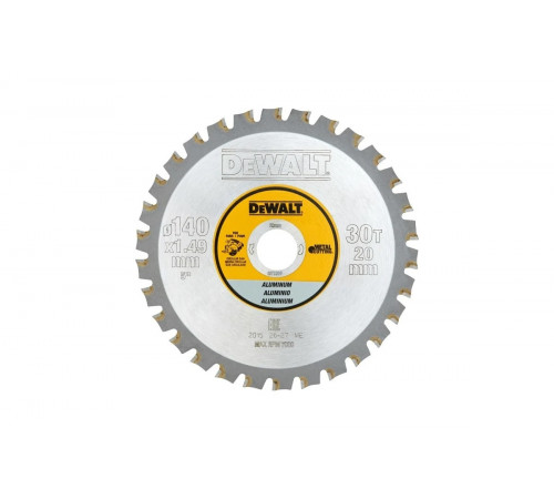 Пильный диск по алюминию 140/20 мм, 30 зубьев FGT3 DEWALT DT1910