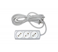 Бытовой удлинитель 3 гн. ПВС 2х075 RUCELF RU-03-275-03S