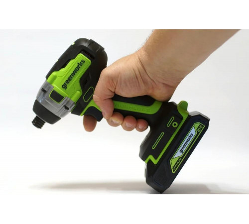 Ударный аккумуляторный винтоверт Greenworks GD24ID3 3802807 Ударный аккумуляторный винтоверт Greenworks GD24ID3 3802807