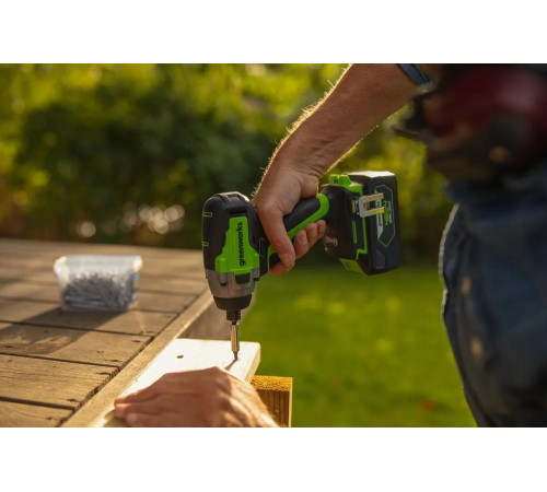 Ударный аккумуляторный винтоверт Greenworks GD24ID3 3802807 Ударный аккумуляторный винтоверт Greenworks GD24ID3 3802807