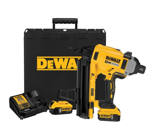Аккумуляторный гвоздезабивной пистолет Dewalt DCN890N, 18 В, c 2 АКБ 5 Ач и ЗУ, в кейсе DCN890P2-QW