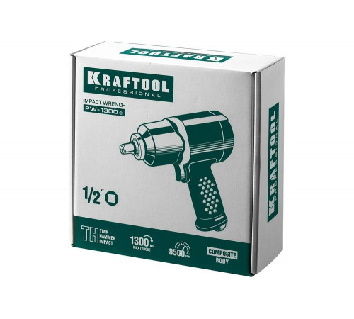 KRAFTOOL 1/2", 1300 Нм ударный пневматический гайковерт PW-1300c 64205 KRAFTOOL 1/2", 1300 Нм ударный пневматический гайковерт PW-1300c 64205