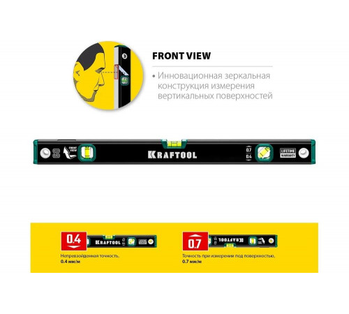 KRAFTOOL 600 мм, уровень с зеркальным глазком GRAND 34781-60 KRAFTOOL 600 мм, уровень с зеркальным глазком GRAND 34781-60