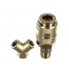 Переходник Y-образный 1261/1 240/1 Y-FFF 1/8" GAV 6929