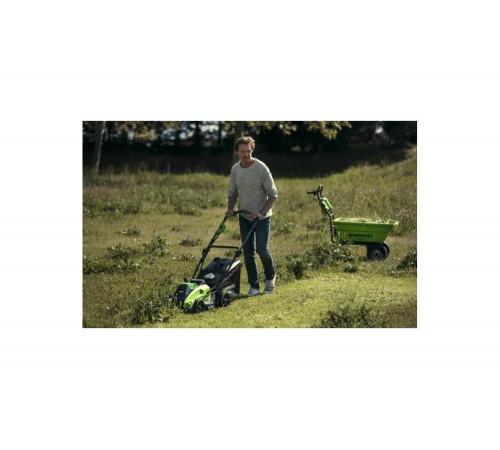 Аккумуляторная газонокосилка Greenworks GD40LM45K6, 40V, 45 см, бесщеточная, c 1хАКБ 6 А.ч и ЗУ 2500407UF Аккумуляторная газонокосилка Greenworks GD40LM45K6, 40V, 45 см, бесщеточная, c 1хАКБ 6 А.ч и ЗУ 2500407UF