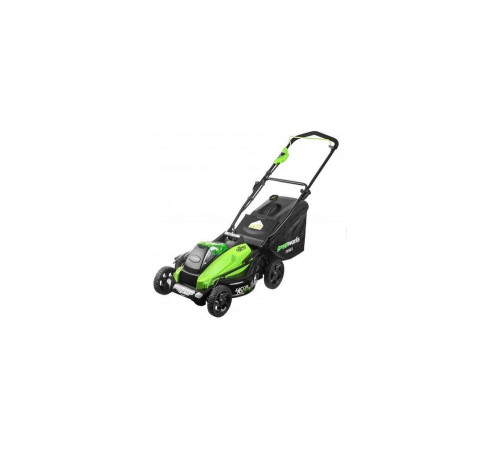 Аккумуляторная газонокосилка Greenworks GD40LM45K6, 40V, 45 см, бесщеточная, c 1хАКБ 6 А.ч и ЗУ 2500407UF Аккумуляторная газонокосилка Greenworks GD40LM45K6, 40V, 45 см, бесщеточная, c 1хАКБ 6 А.ч и ЗУ 2500407UF