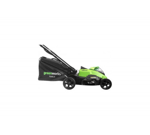 Аккумуляторная газонокосилка Greenworks GD40LM45K6, 40V, 45 см, бесщеточная, c 1хАКБ 6 А.ч и ЗУ 2500407UF Аккумуляторная газонокосилка Greenworks GD40LM45K6, 40V, 45 см, бесщеточная, c 1хАКБ 6 А.ч и ЗУ 2500407UF