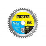 Диск пильный по алюминию STAYER Multi Material 185х30/20 мм, 48T 3685-185-30-48