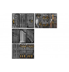 Набор инструментов для тележки TOLSEN "BOXER" 12 ложементов, 157 предметов TT85415-157