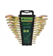 Набор рожковых ключей СИБРТЕХ 6-32 мм, желтый цинк, 12 шт. 15281