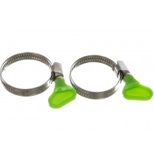 Металлические хомуты СИБРТЕХ, элемент крепления с формой ключа, 25-40мм, 2 шт 47653