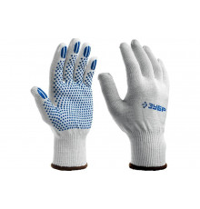 Перчатки с ПВХ-гель покрытием ЗУБР Точка+, размер L-XL, 10 пар, 11451-K10