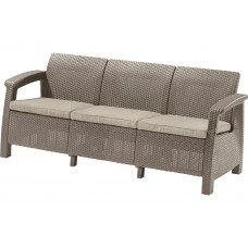 Трехместный диван Keter Corfu Love Seat Max капучино 258978