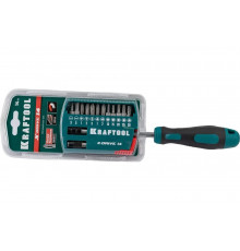 Набор: отвертка-битодержатель с насадками KRAFTOOL X-Drive-14 14 шт. 25814