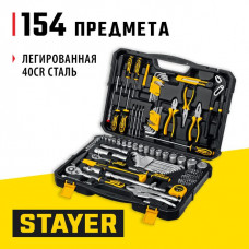 STAYER 154 шт., универсальный набор инструмента UNIVERSAL 154 27710-H150