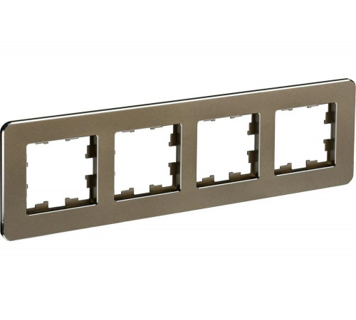 4-местная рамка IEK Brite ру-4-1-бр металл латунь re BR-M42-M-01-K49